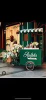 Chariot de crème glacée à la glace à l'eau mobile de conception classique Acheter camion de nourriture mobile étal de marché de nuit remorque mobile de camion de nourriture