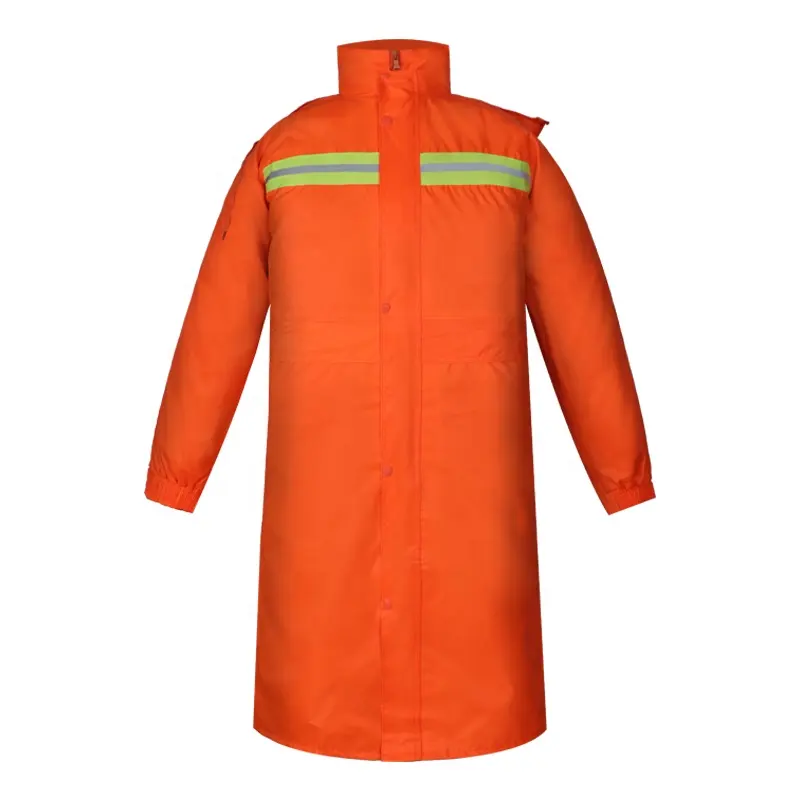 Outdoor Activity Duty Uniform für Jungen und Mädchen Integrierter regens icherer und öl beständiger Reise overall Langer orange roter Regenmantel