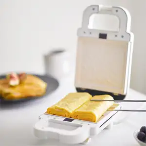 Mini Toasted Sandwich Maker Detachable Waffle Plates Fast Heating Portable Waffle Sandwich Maker