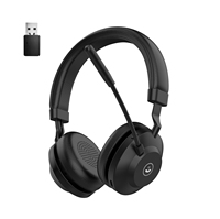 Auriculares Inalámbricos con Micrófono ENC, Dongle USB, 45 Horas de Conversación, Silenciador, para Oficina, PC, Portátil, Centro de Llamadas, Teléfono