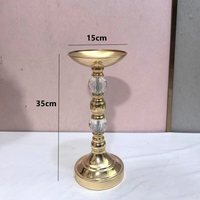 Vase et support à fleurs en métal doré de luxe pour mariages et événements - Centre de table moderne élégant Marque Yingsheng Modèle A86