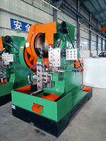 Machine à rouler les filets verticalement à grande vitesse avec engrenage et moteur 15KW, capacité de 50-60 pièces/min pour filetage complet de tiges sans tête