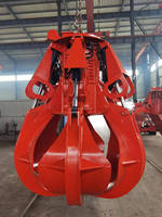 Grue de dragage hydraulique électrique télécommandée de 1,5 mètre cube Q345B Lotus Grab Crane pour travaux de construction avec grappins modèle BG15 4m