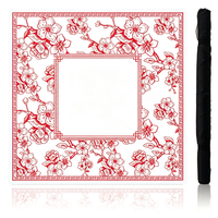 Tapis de Mahjong en caoutchouc personnalisé 32x32 pouces, style Chinoiserie, imperméable, avec sac à dos, antidérapant et insonorisant