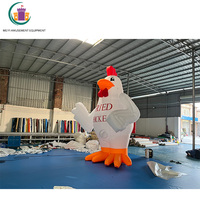 Poulet gonflable géant personnalisé de 4,5 m / 15 pieds, jouets gonflables d'extérieur pour la publicité ou les fêtes