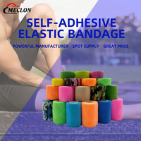 Bande de gaze élastique cohésive OEM en vrac, respirante, en coton, auto-adhésive, pour le sport, la gym, le yoga, l'entraînement de force