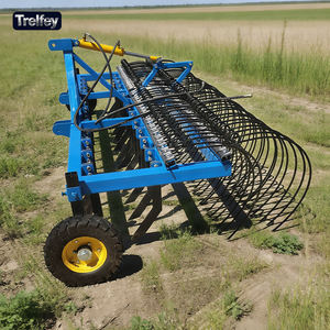 Гидравлический подъемник для мульчирующей пленки с рабочей шириной от 3 до 5 метров и плотными пружинными зубьями для эффективного удаления - Product Image 1