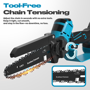 ET-C1008 8 inch điện Chainsaw Tùy chỉnh công cụ làm vườn gỗ mini không dây cầm tay Chainsaw Battery Powered Chainsaw - Product Image 6
