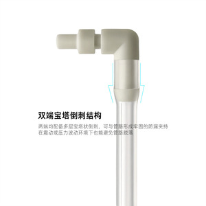 ตัวเชื่อมต่อทรง L สำหรับเครื่องชงกาแฟ ID4xOD8mm อุปกรณ์เสริมพลาสติก - Product Image 2