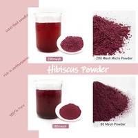 Bubuk Teh Bunga Hibiscus Ultra 200 Mesh 100% Alami Murni dari Pabrik