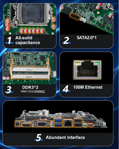 RGeek H61 ITX主板迷你17X17电脑主板LGA1155，带VGA高清MSATA - Product Image 3