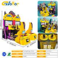 Machine de course Outrun à haute définition pour deux joueurs, machine de jeu d'arcade à pièces jaunes pour centre de jeux