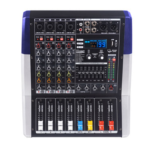 Mezclador Amplificador de Potencia Profesional TF de 4, 6 y 8 Canales, Metálico, 300W x 2, Consola de Mezclas con Reverberación Integrada, MP3, Bluetooth, para Escenario - Product Image 3