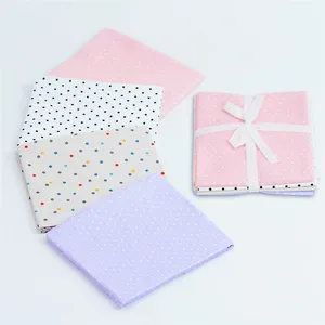 Small Spot Macaron Tone Bundled Fabric Bag Printed Pure Cotton Cloth For Children Crafts