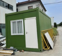 Maison conteneur préfabriquée en acier léger à construction rapide, logement isolé thermiquement pour chantier de construction