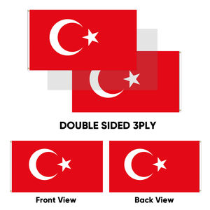 Vente en gros 3x5ft <span class=keywords><strong>Turquie</strong></span> drapeaux 68D/100D polyester Personnaliser toutes les nations expédition rapide Fournisseur fiable livraison rapide - Product Image 4