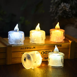 Mini bougies étincelantes Ins veilleuses lumières ambiantes de chambre à coucher débranchées articles décoratifs créatifs célèbres sur Internet - Product Image 1