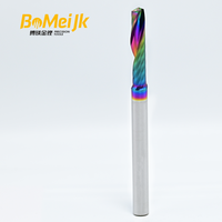 BoMeiJK Fraise CNC en carbure monobloc pour panneaux alvéolaires en aluminium revêtus de DLC, HRC60, pour signalétique et murs-rideaux (ODM/OEM)