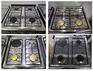 Cuisinière à <span class=keywords><strong>gaz</strong></span> autonome d'usine, cuisinière à <span class=keywords><strong>gaz</strong></span> à 4 brûleurs, 23,6 pouces - Product Image 2
