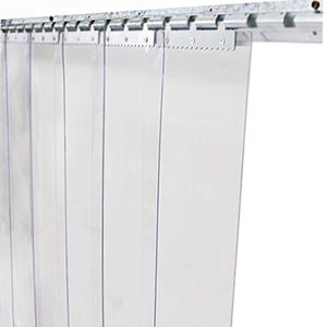 Tirai pintu PVC kejernihan tinggi-penghalang angin, kontrol suhu untuk pintu masuk - Product Image 1