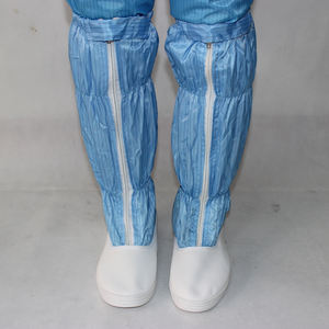 รองเท้าบูตทำงานสำหรับทุกเพศ,รองเท้าเซฟตี้ป้องกันไฟฟ้าสถิตย์สีขาวใช้ซ้ำได้รองเท้าบูทยาว - Product Image 2