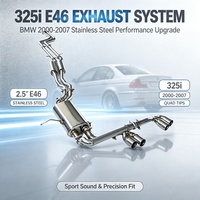 Vente en gros usine : Tuyaux d'échappement Catback en acier inoxydable SS304 avec silencieux à valve pour BMW 325i E46 2.5 (2000-2007) – Flux d'air d'admission équilibré pour moteur six cylindres