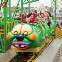 Attraction de fête foraine, manège de parc d'attractions, manèges palpitants, prix d'usine, montagnes russes Crazy Caterpillar à vendre
