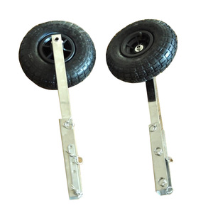 Ruedas para remolque de barco ISURE, de caucho sólido, 8 pulgadas, eje de acero inoxidable para remolques de barcos pequeños - Product Image 2