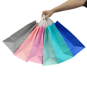 Wholesale 15X8X21cm Brown Kraft <b>Paper</b> Shopping Bags Handle Custom Brown Kraft <b>Paper</b> Bags for Business Promotion Supermarket - Product Image 6