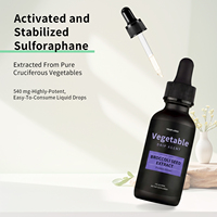 Extrait Liquide de Plantes Naturelles Compléments Alimentaires Végétaux 60ml Gouttes d'Extrait Pur de Graines de Brocoli Soutien Nutritionnel Halal/Casher