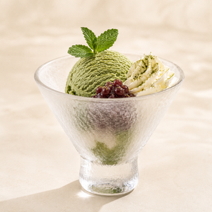 Ensemble de coupes à dessert en verre cristal de luxe, faites à la main, écologiques, lavables au lave-vaisselle, modernes, sur pied, pour glaces, coupes glacées, mousses et fêtes - Product Image 1