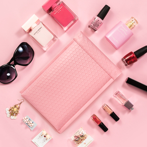 Custom <strong>Bubble</strong> Mailer Printed Poly Pink <strong>Wrap</strong> Padded Mailing Bag Metallic <strong>Bubble</strong> <strong>Envelope</strong> for Packing - Product Image 1