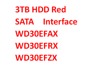 ฮาร์ดดิสก์คอมพิวเตอร์สำหรับเล่นเกมแบบรีเฟอร์บิชขายส่ง WD30EFAX Red 3TB NAS Internal SATA 6Gb/s 5400 RPM WD30EFRX WD30EFZX - Product Image 2
