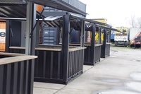 Bar à café conteneurisé 10ft 20ft, Mini-restaurant rapide, Boutique éphémère, Cafés mobiles, Maisons de restauration conteneurisées
