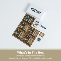 Jeu de société de stratégie Mafia personnalisé OEM ODM, jeu de table avec cartes imprimées, jetons, dés, papier recyclable, emballage personnalisé, jeux de société
