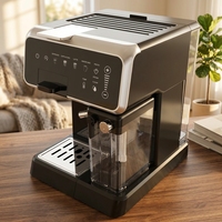 Mesin Kopi Kapsul Semi Espresso Premium untuk Kafe Rumahan, Pemanasan Cepat, Kontrol Satu Sentuhan, Dilengkapi Pengaduk Susu