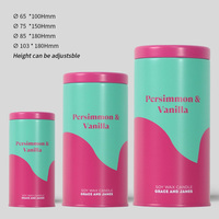 Nouvelle boîte en métal ronde scellée de luxe pour emballage de poudre de matcha et de café, de qualité alimentaire, avec impression personnalisée et couleurs variées