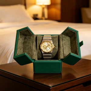 Boîte à montres de luxe disponible en plusieurs couleurs, boîte de présentation de montres en cuir à ouverture rabattable pour hommes et femmes - Product Image 6