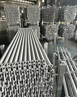 Estructura de torre de línea de armazón de acero Layher, sistema de andamios galvanizado de armazón de capas