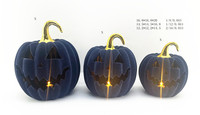 Citrouille d'Halloween en céramique blanche Hotsale avec lumière LED