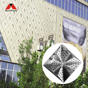 Alumtimes 3D placa ventilada decoración exterior revestimiento Exterior chapado aluminio fachada Panel accesorios y muro cortina - Product Image 3