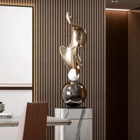 Sculpture d'art moderne Console de table Ornements de sol élégants pour le hall de l'hôtel et la maison Salon Porche Décor Ameublement