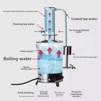 Machine à eau distillée électrique en acier inoxydable à prix avantageux, 5 L/h, pour la fabrication d'eau pure en laboratoire
