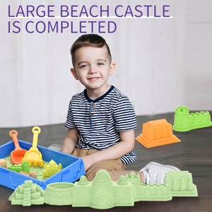 Детский летний набор для игр на пляже и в песке HW: пляжный замок и игрушки для песочницы - Product Image 4