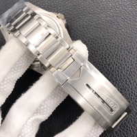Montre automatique pour homme de style premium, cadran bleu, bracelet en titane, lunette lumineuse, montre sport mécanique