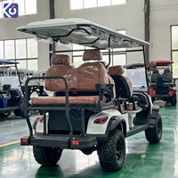 Voiturette de golf électrique 6 places CAMP 6, moteur 72V 5KW, certifiée CE, Club Car