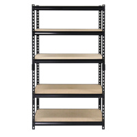 Étagère de rangement métallique ouverte en acier pour entrepôt, avec rayonnage à rivets sans boulons, capacité 175 kg par niveau, 1800x900x400mm, 1 pièce/niveau
