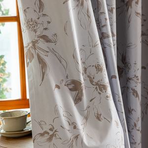 <span class=keywords><strong>Tissu</strong></span> de rideaux d'impression florale occultant de polyester à isolation <span class=keywords><strong>thermique</strong></span> de fenêtre de haute qualité pour le salon - Product Image 4