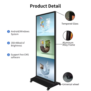 75/86/100inch đầy đủ màu sắc kỹ thuật số biển tầng thường vụ Player kiosk quảng cáo hiển thị với đồ họa cho videotouch màn hình - Product Image 6