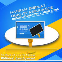 Écran LCD portable de 10.1 pouces 1024(RGB)* 600 TTL 50 broches FPC Module d'affichage TFT LCD de surveillance de contrôle industriel